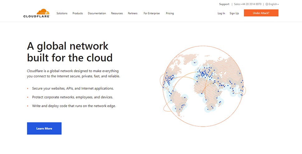 Cloudflare是最著名的 CDN 服务之一，在全球 200 多个位置拥有分布于全球的服务器。